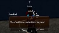 The Demon Race V2 dialogue box in King Legacy (Image via Roblox)